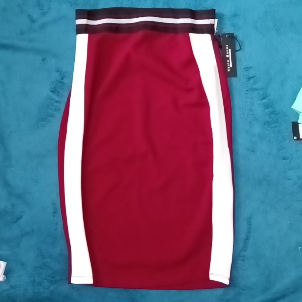 Knee length pencil skirt